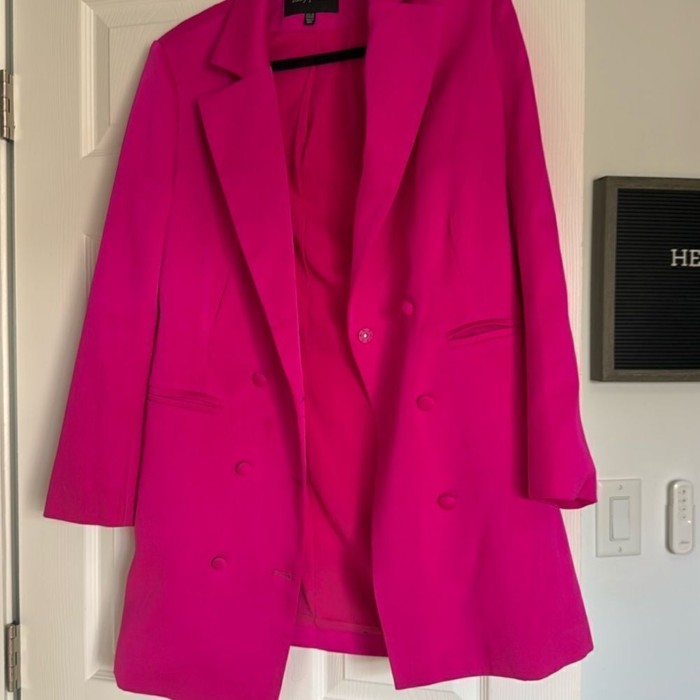 Lucy Paris - Pink Oversized Dress or Blazer - Beautiful Button Down - Size M